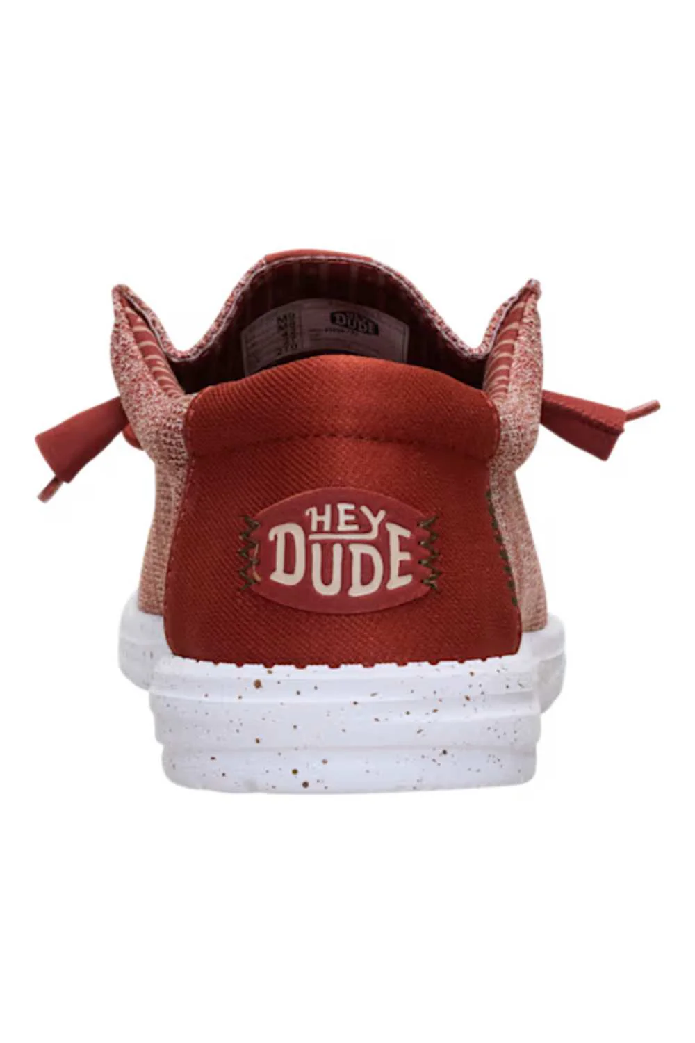HEYDUDE Men’s Wally Stretch Sox Shoes in Burnt Red/Multi | 41898-2BI - Image 5