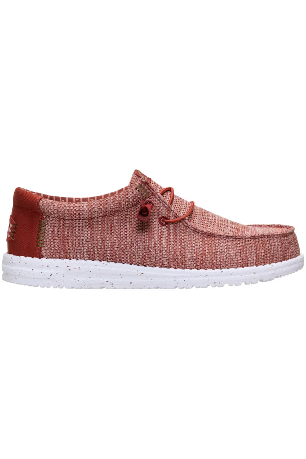 HEYDUDE Men’s Wally Stretch Sox Shoes in Burnt Red/Multi | 41898-2BI - Image 6