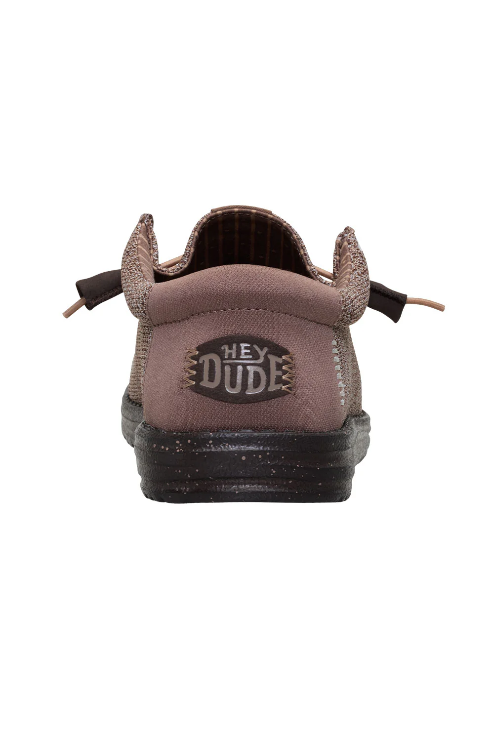 HEYDUDE Men’s Wally Stretch Sox Shoes in Deep Taupe/Mole Brown | 41898-0PQ - Image 2