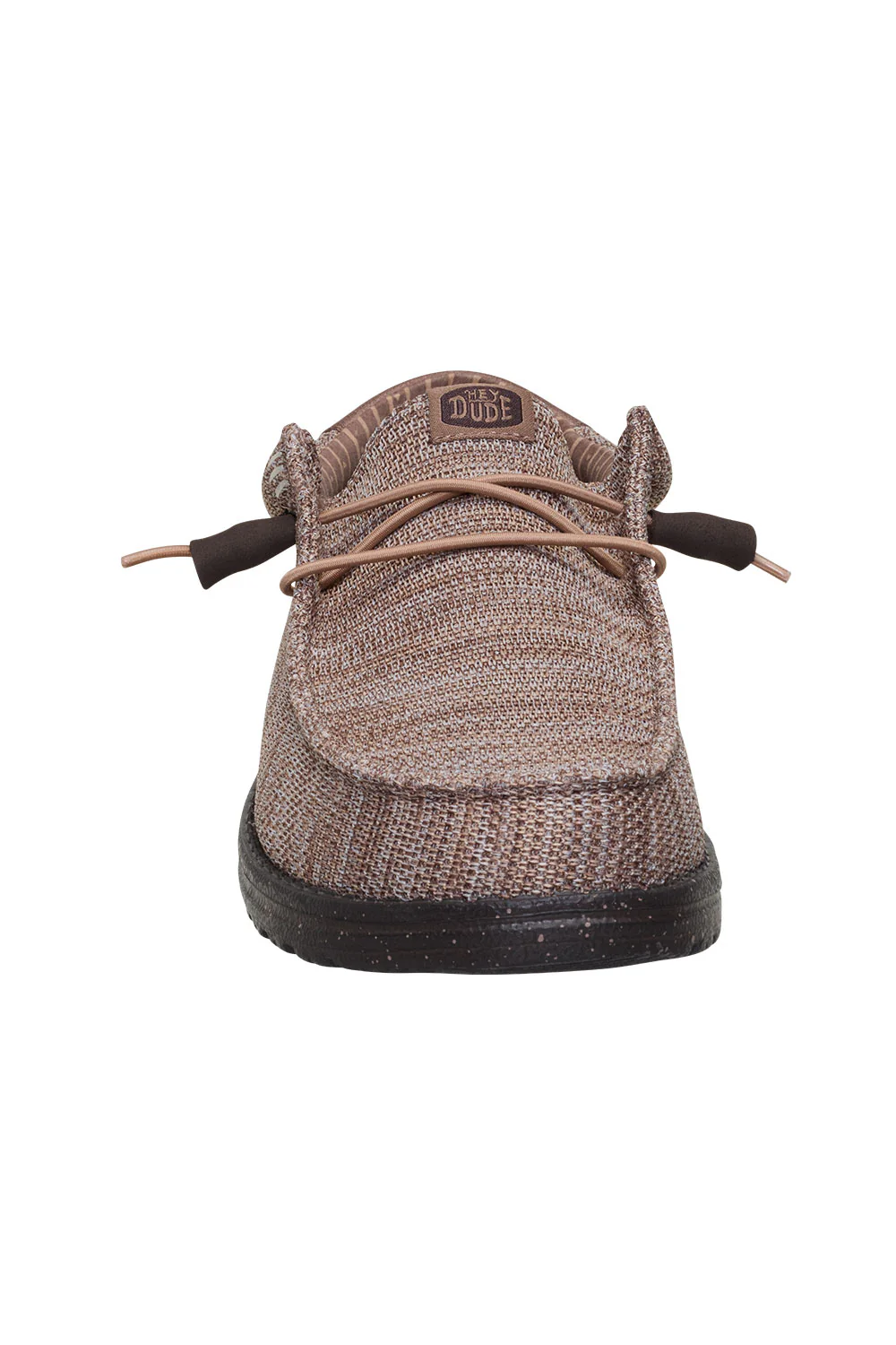 HEYDUDE Men’s Wally Stretch Sox Shoes in Deep Taupe/Mole Brown | 41898-0PQ - Image 4