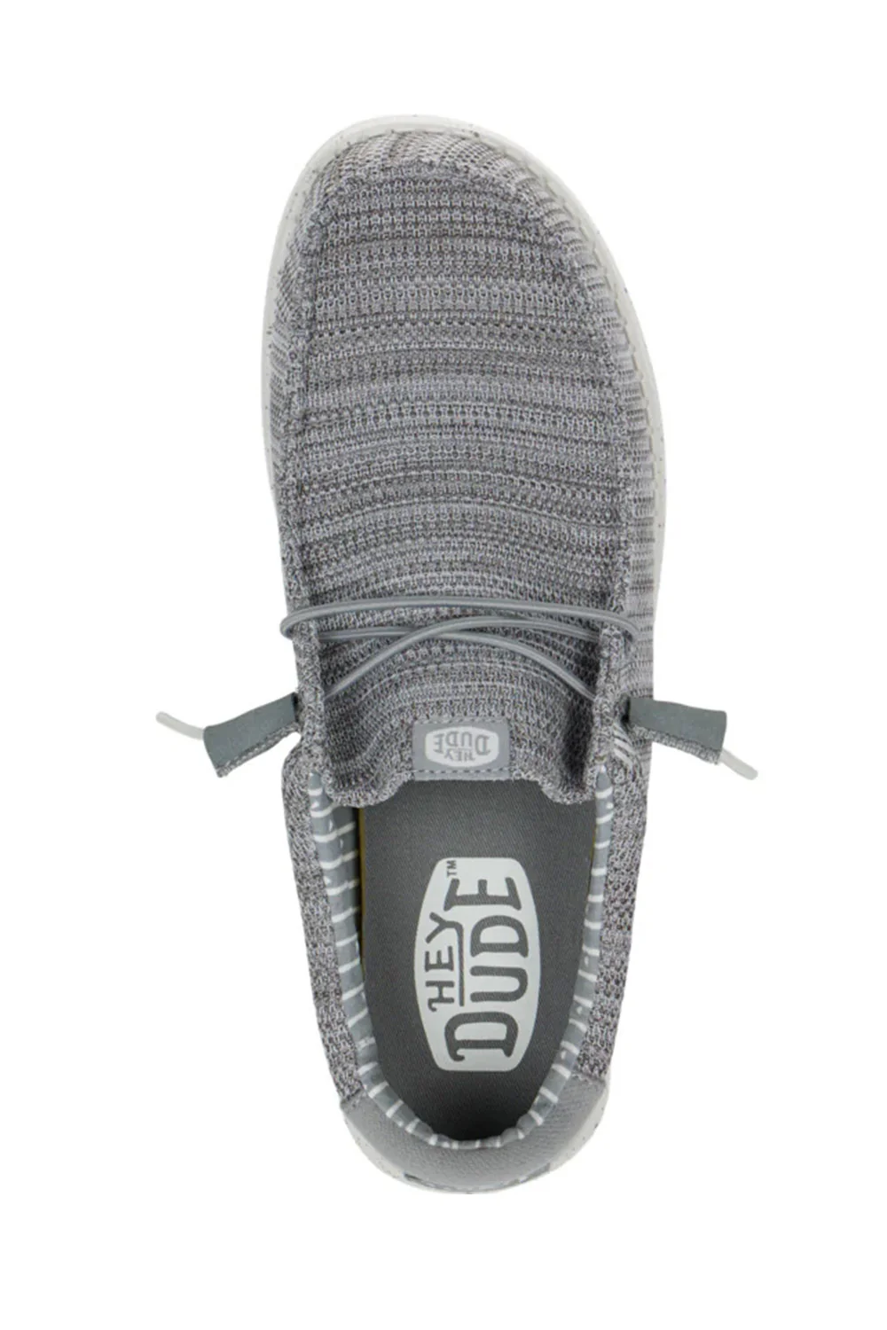 HEYDUDE Men’s Wally Stretch Sox Shoes in Grey | 41898-030 - Image 3