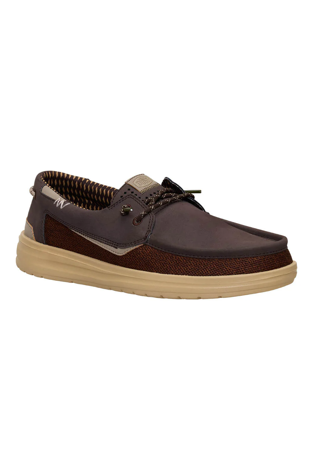 HEYDUDE Men’s Welsch Grip Classic Mesh Shoes in Brown | 43154-2IV - Image 2