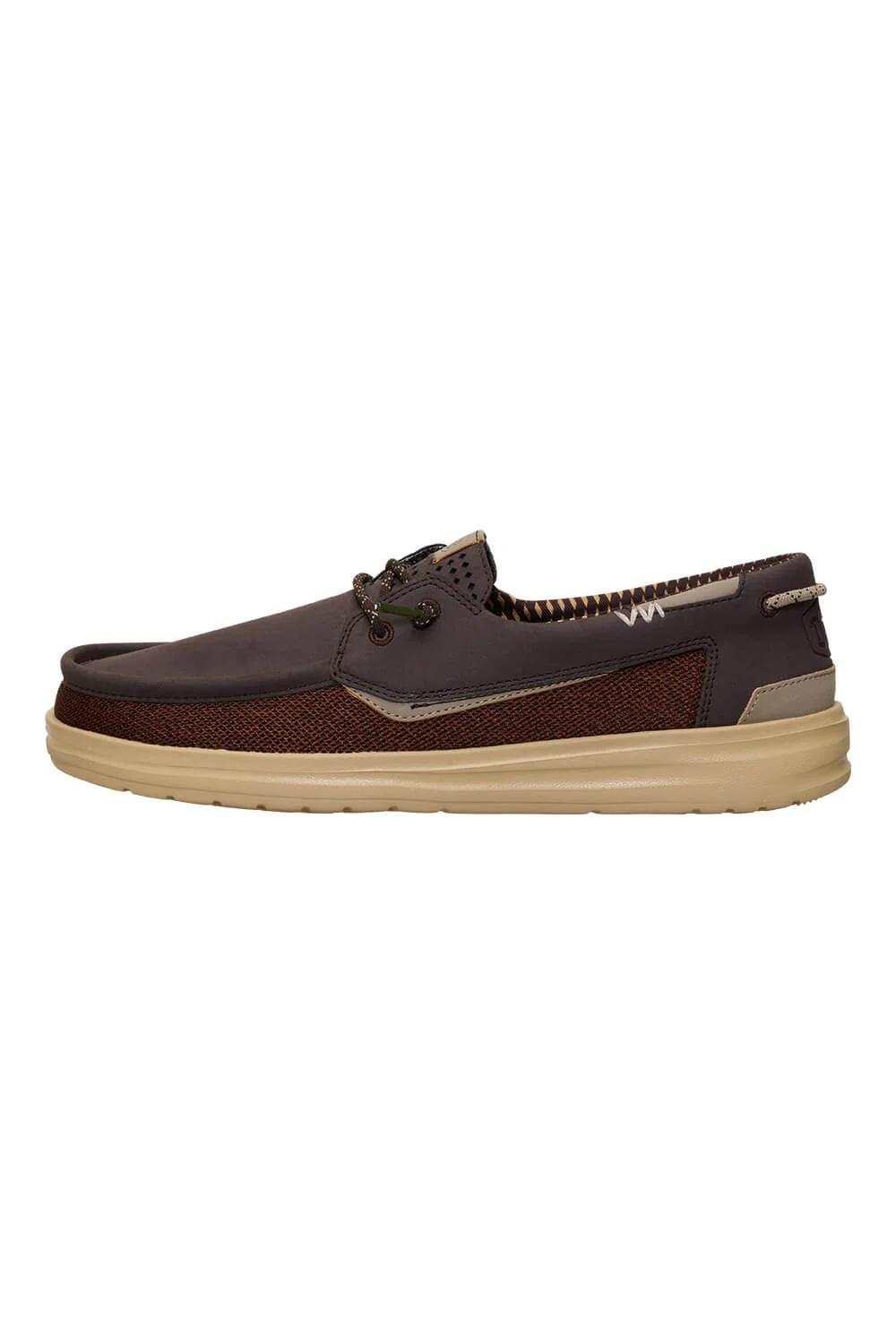 HEYDUDE Men’s Welsch Grip Classic Mesh Shoes in Brown | 43154-2IV - Image 3