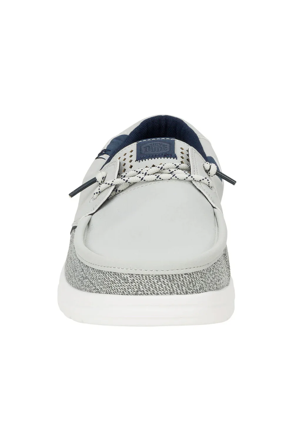 HEYDUDE Men’s Welsch Grip Classic Mesh Shoes in Grey | 43154-1U7 - Image 5
