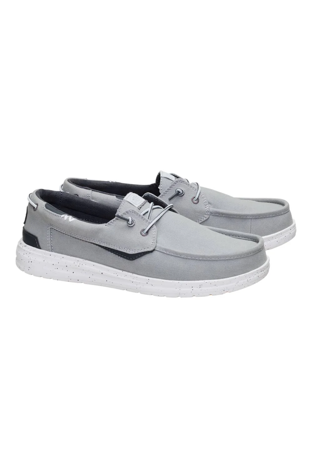 HEYDUDE Men’s Welsch Grip Classic Mesh Shoes in Monument Grey | 45152-1VU - Image 4