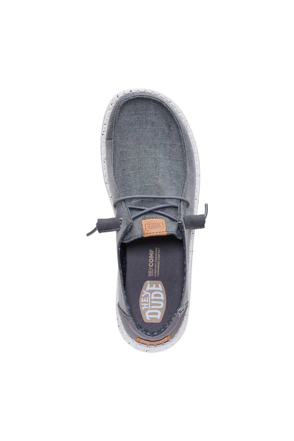HEYDUDE Women’s Chambray Grid Shoes in Charcoal | 45187-025 - Image 5