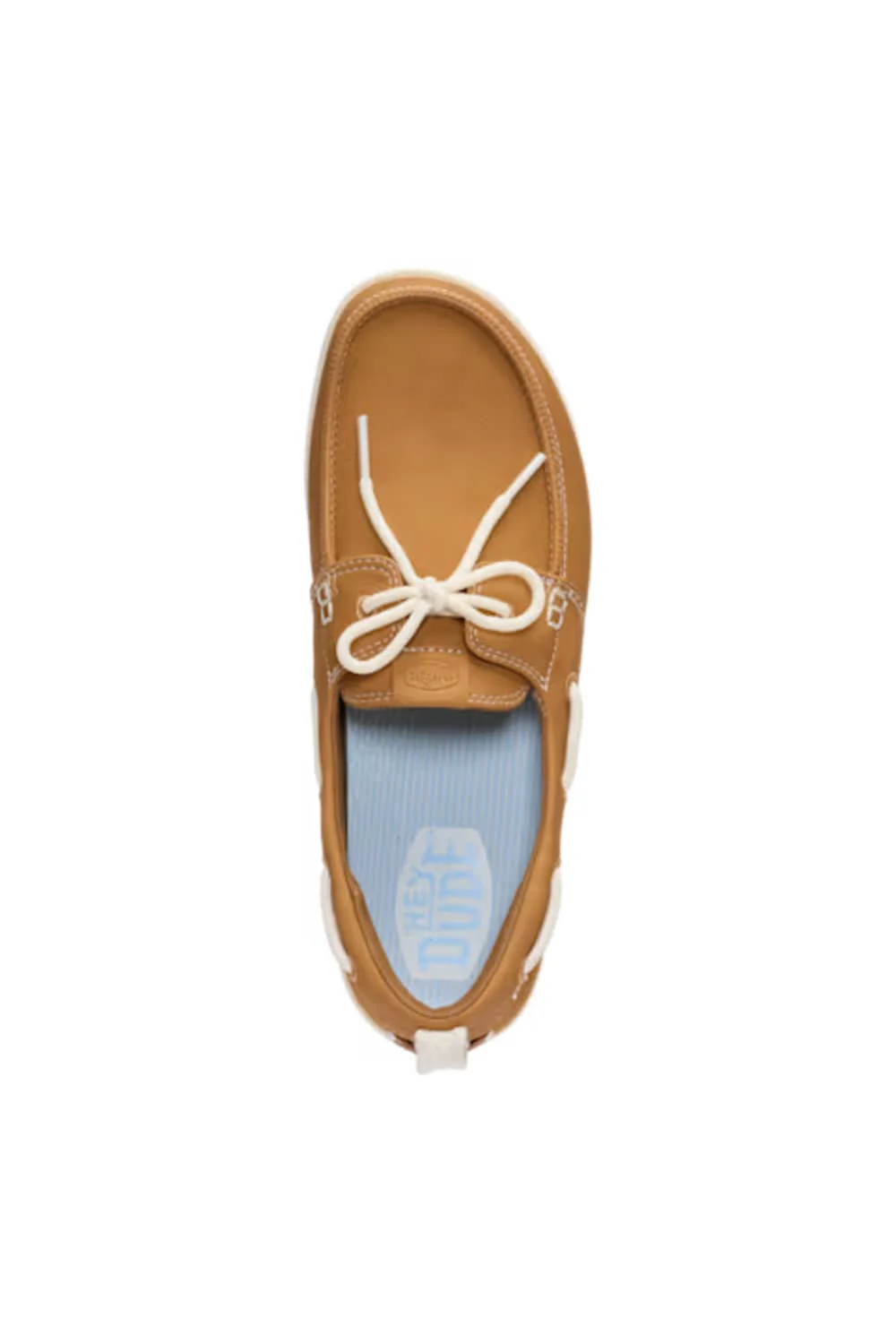 HEYDUDE Women’s Harbor Breeze Lo Classic Shoes in Bone Brown | 45199-018 - Image 3