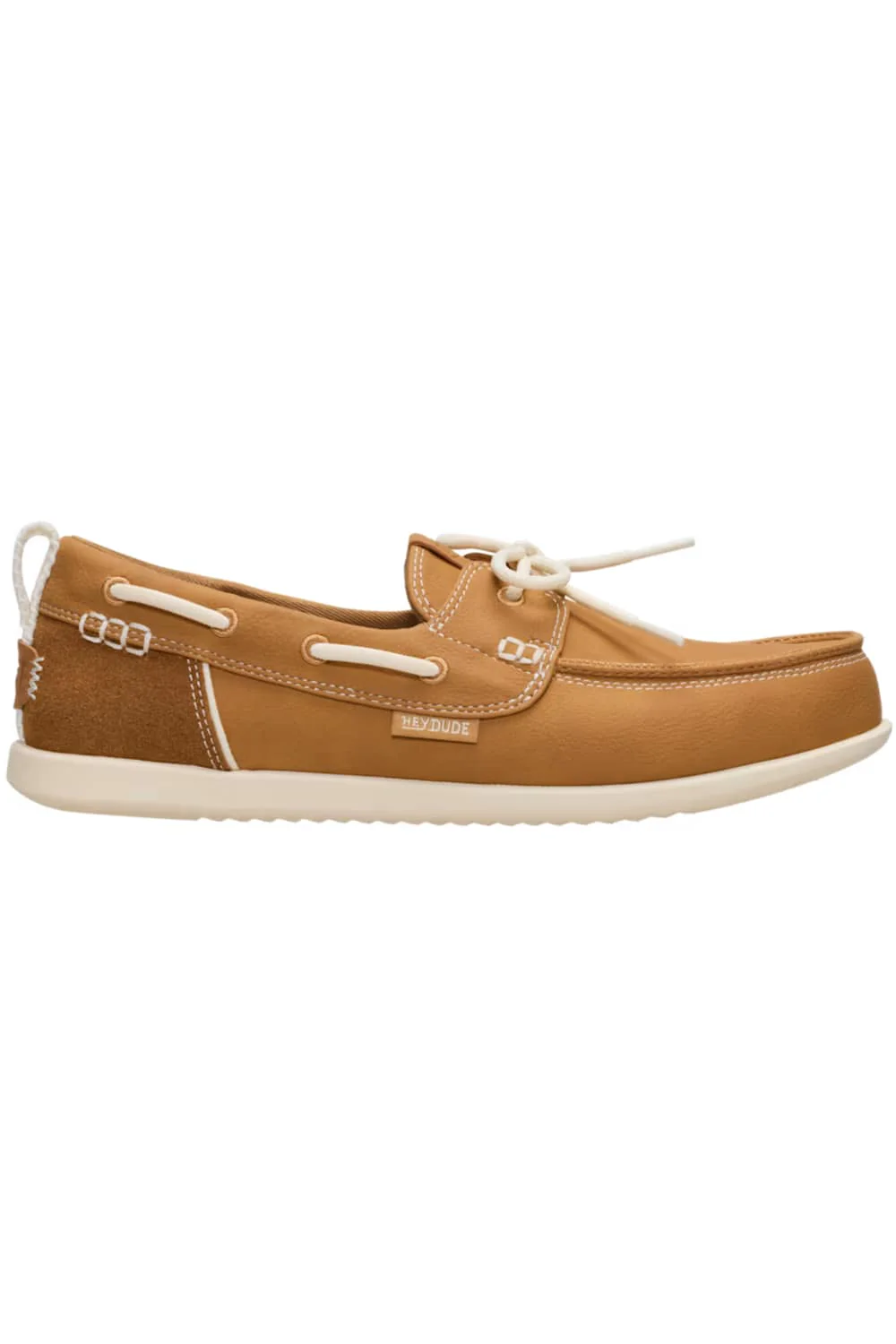 HEYDUDE Women’s Harbor Breeze Lo Classic Shoes in Bone Brown | 45199-018 - Image 4
