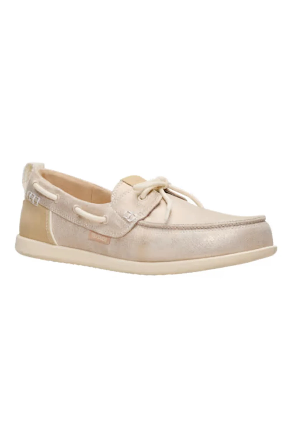 HEYDUDE Women’s Harbor Breeze Lo Classic Shoes in Platinum | 45199-2MY - Image 2
