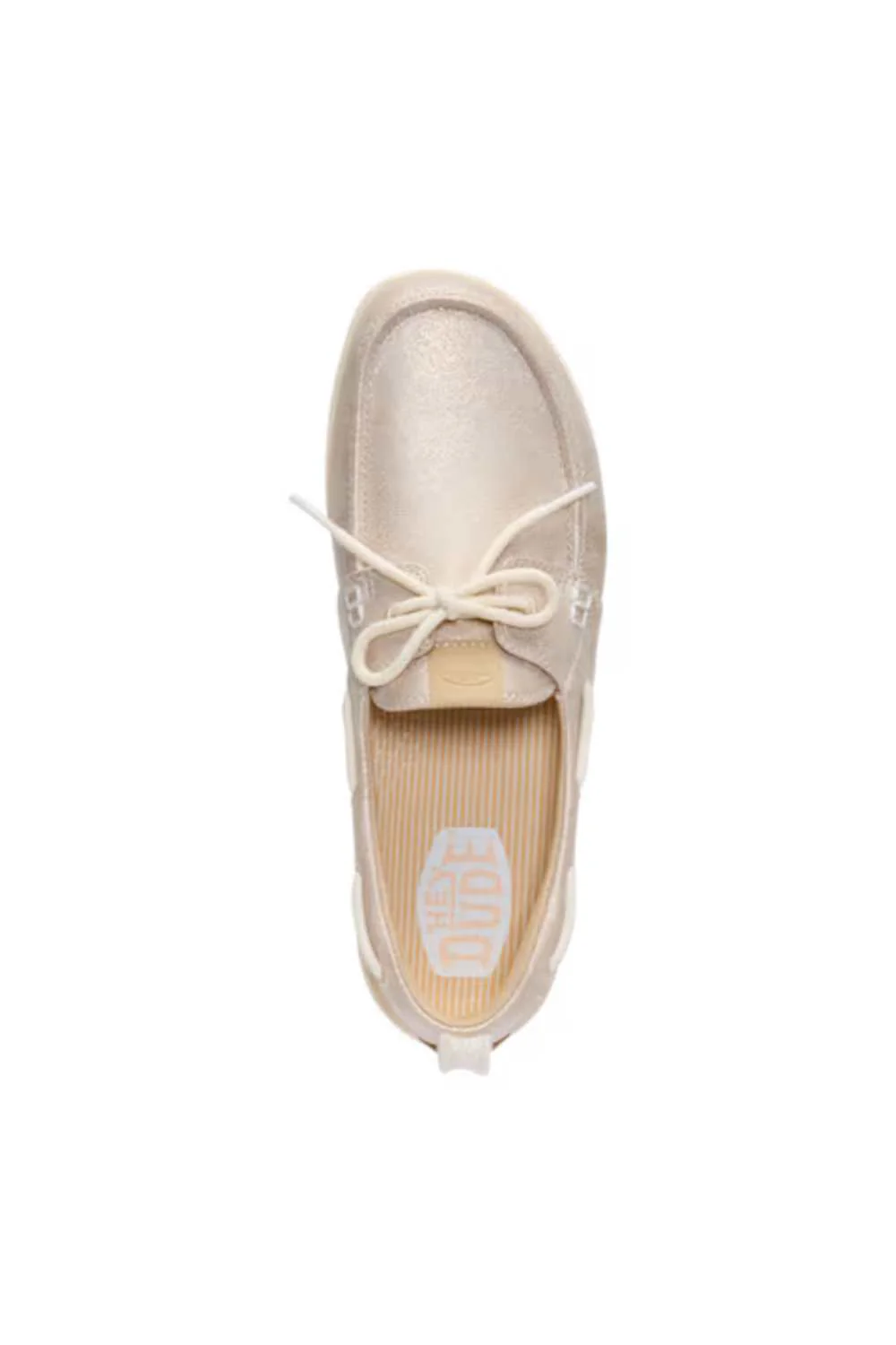 HEYDUDE Women’s Harbor Breeze Lo Classic Shoes in Platinum | 45199-2MY - Image 3