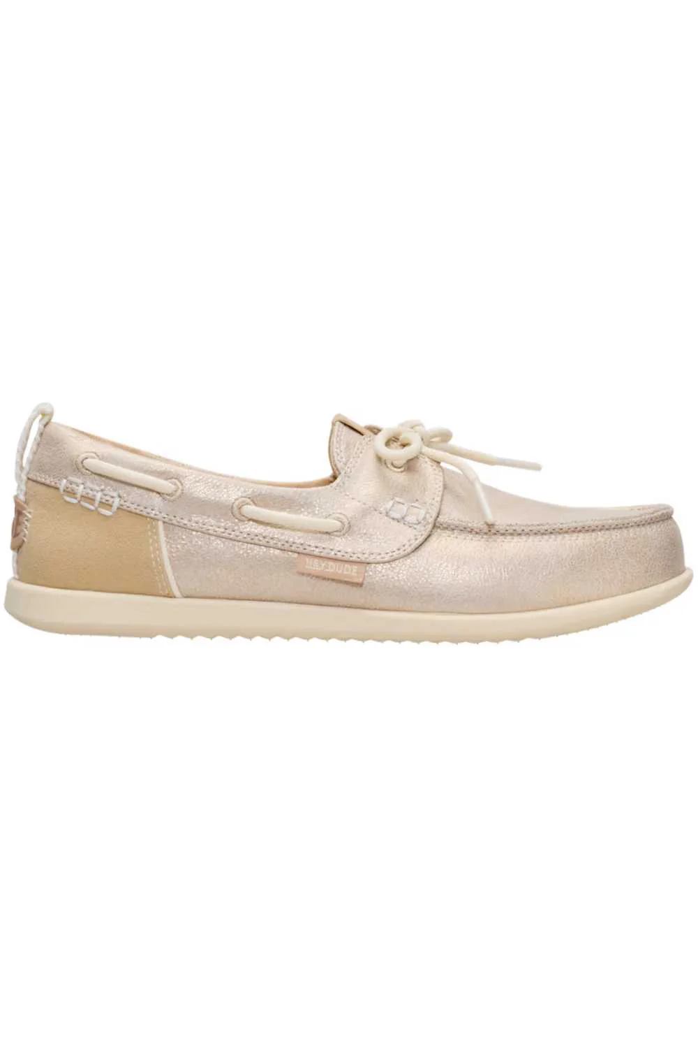 HEYDUDE Women’s Harbor Breeze Lo Classic Shoes in Platinum | 45199-2MY - Image 5