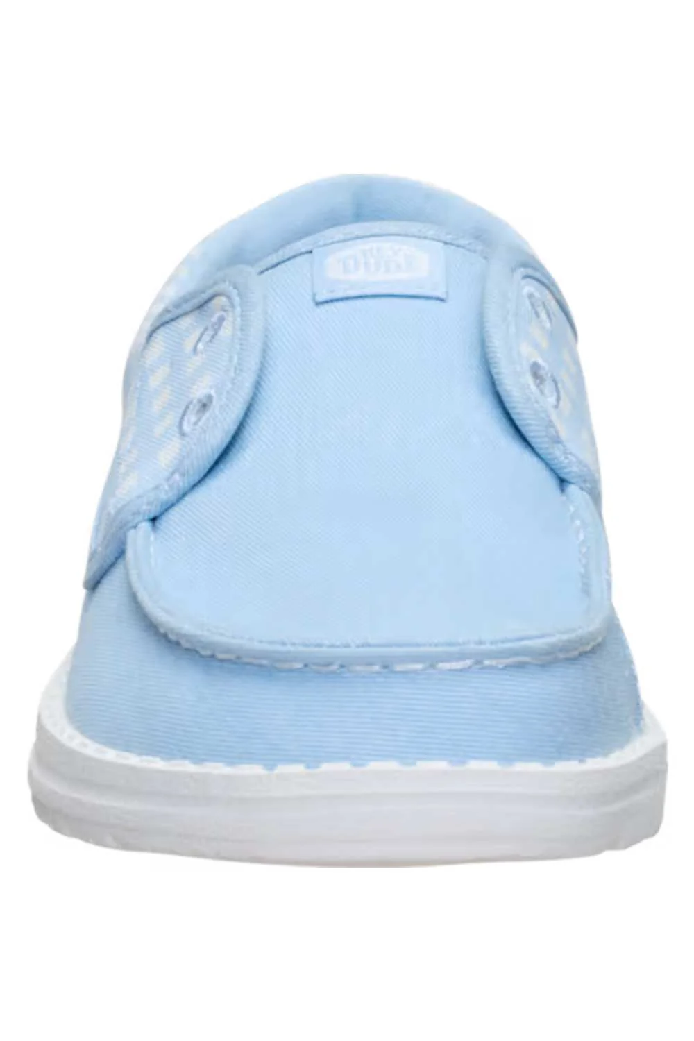 HEYDUDE Women’s Wendy Cru Gingham Shoes in Skyway/Blue Multi | 45415-4ZR - Image 3