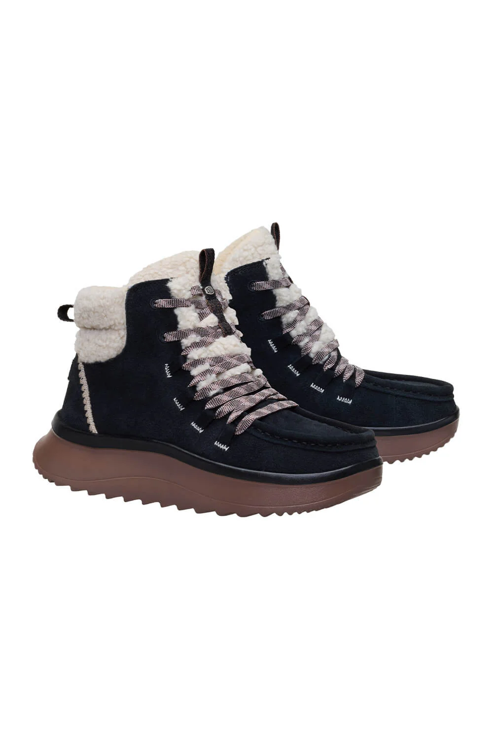 HEYDUDE Women’s Wendy Peak Apres Suede Cozy Stitch - Image 2