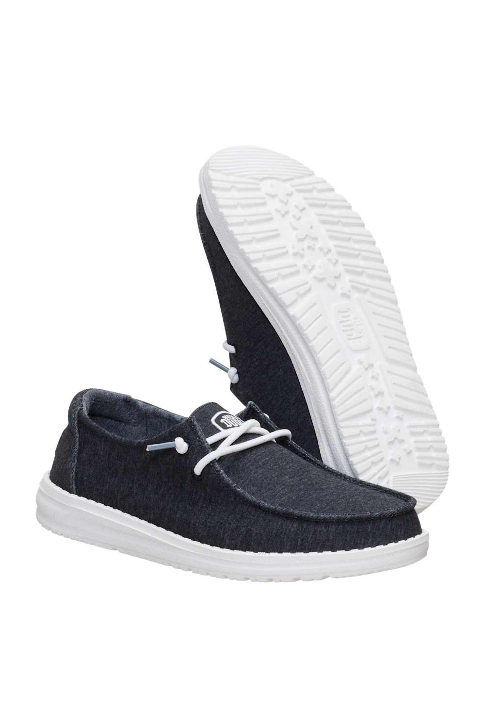 HEYDUDE Women’s Wendy Stretch Jersey Shoes in Black | 45434-001 - Image 4