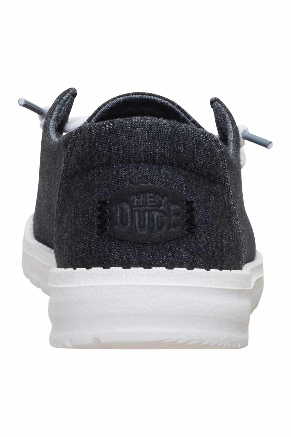 HEYDUDE Women’s Wendy Stretch Jersey Shoes in Black | 45434-001 - Image 6