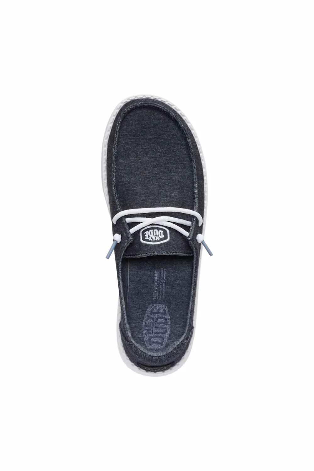 HEYDUDE Women’s Wendy Stretch Jersey Shoes in Black | 45434-001 - Image 7
