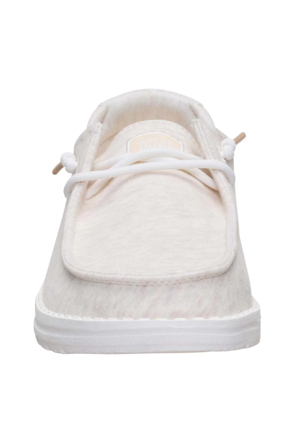 HEYDUDE Womens Wendy Stretch Jersey Shoes in Oatmeal | 45434-272 - Image 3