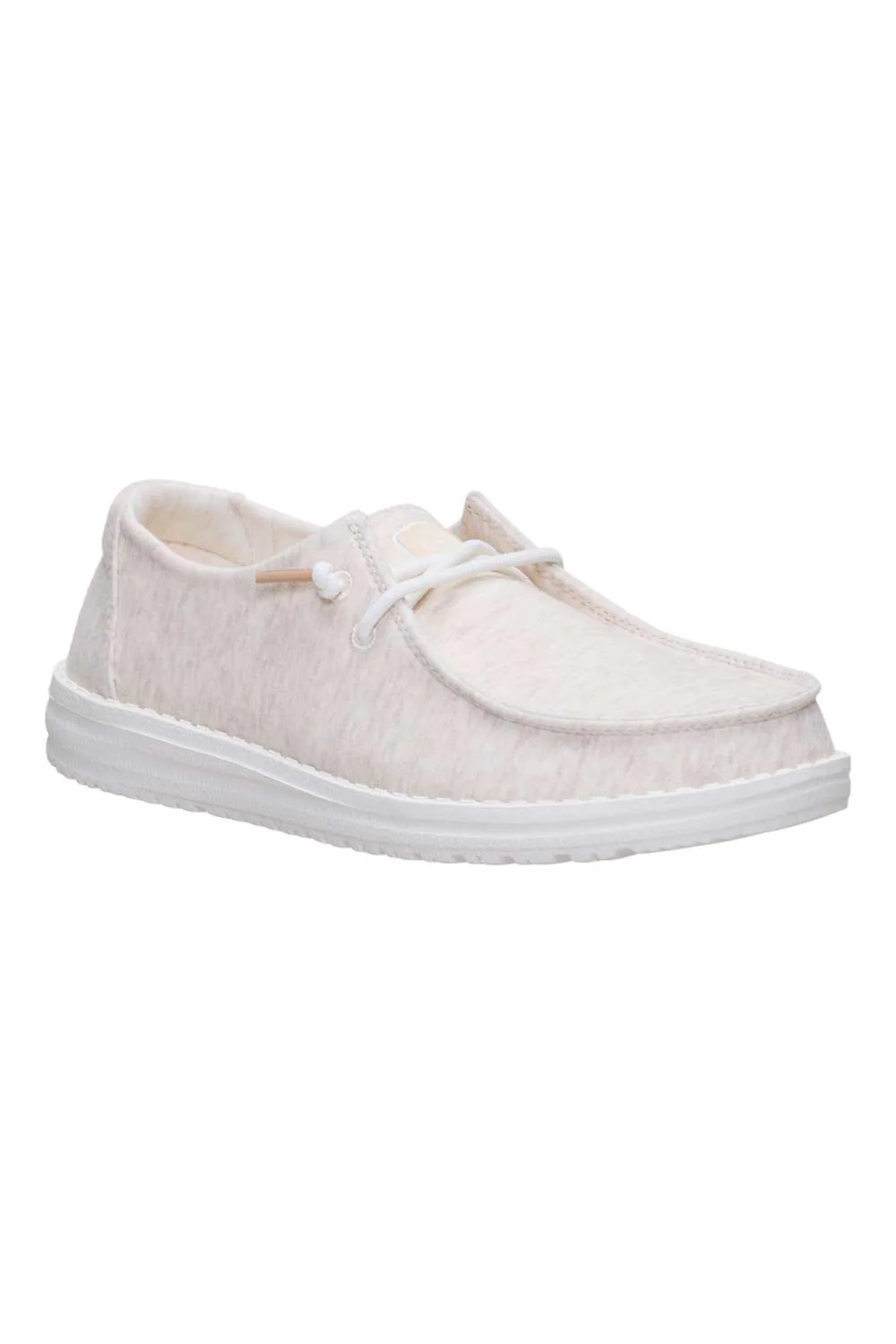 HEYDUDE Womens Wendy Stretch Jersey Shoes in Oatmeal | 45434-272 - Image 4