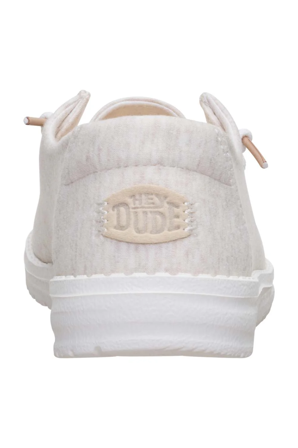HEYDUDE Womens Wendy Stretch Jersey Shoes in Oatmeal | 45434-272 - Image 6