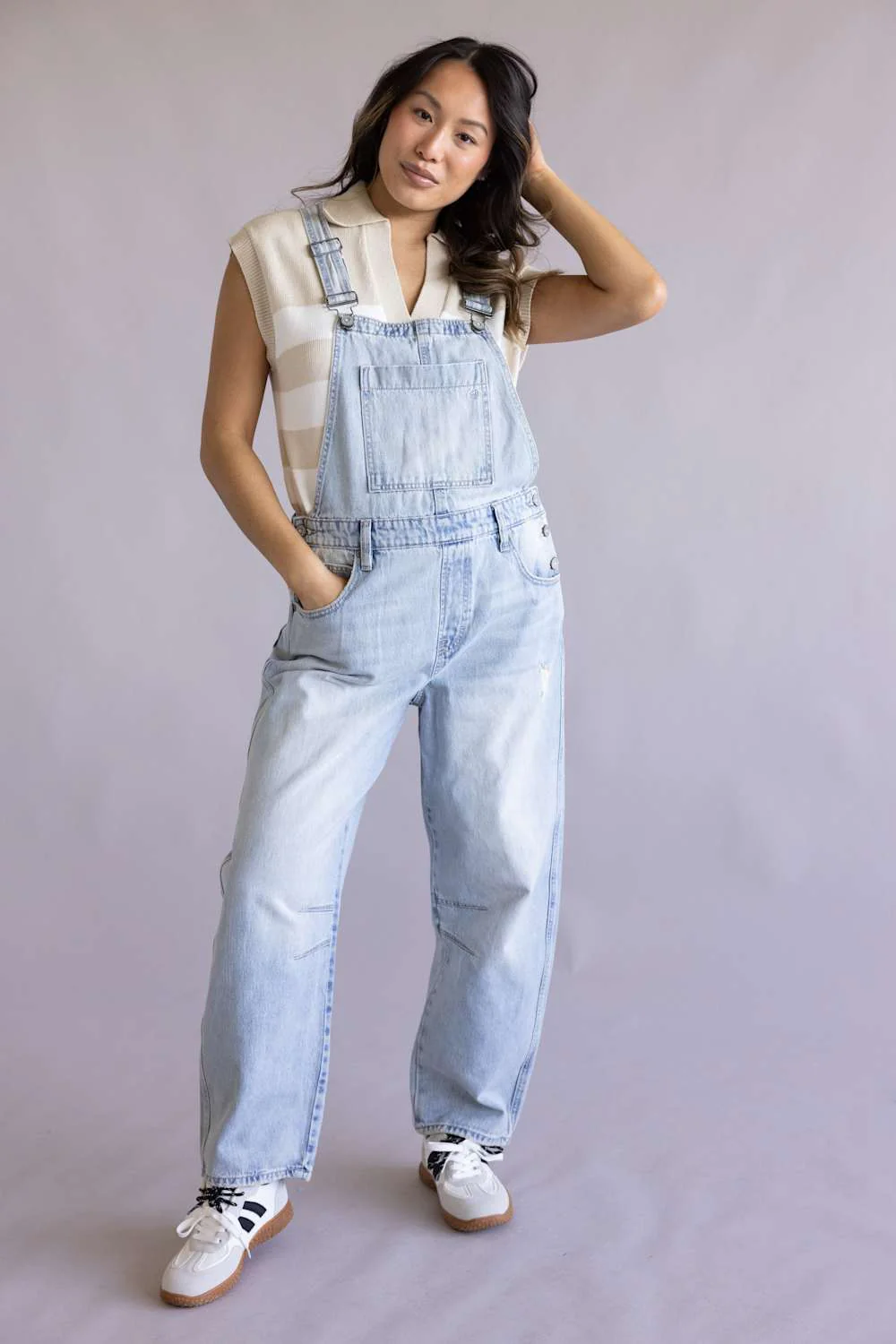Hidden Dylan Denim Overalls for Women | HD8133BAC-LT - Image 3