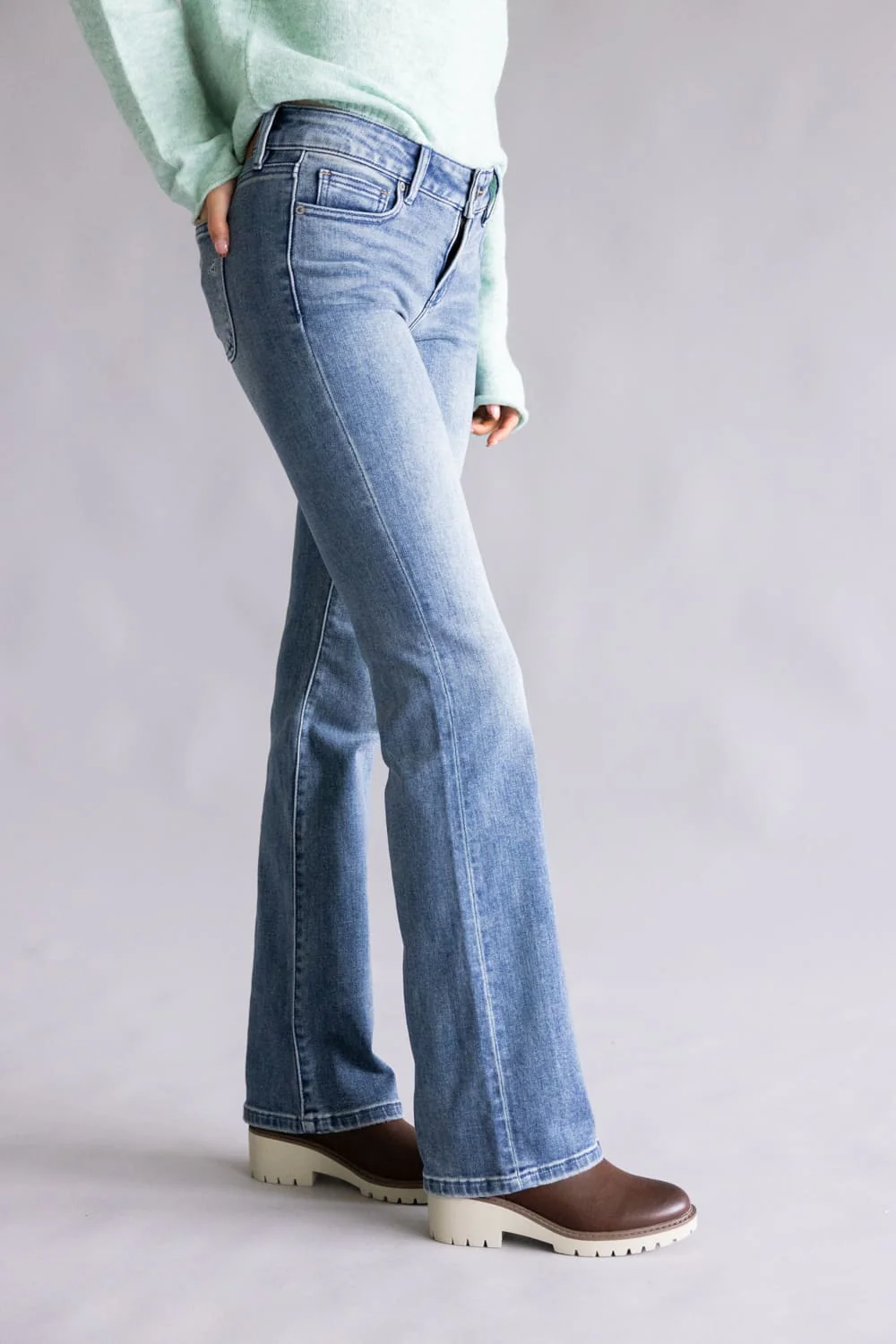 Hidden Ryan Low Rise Bootcut Jeans for Women | HD3332BT-VT - Image 3