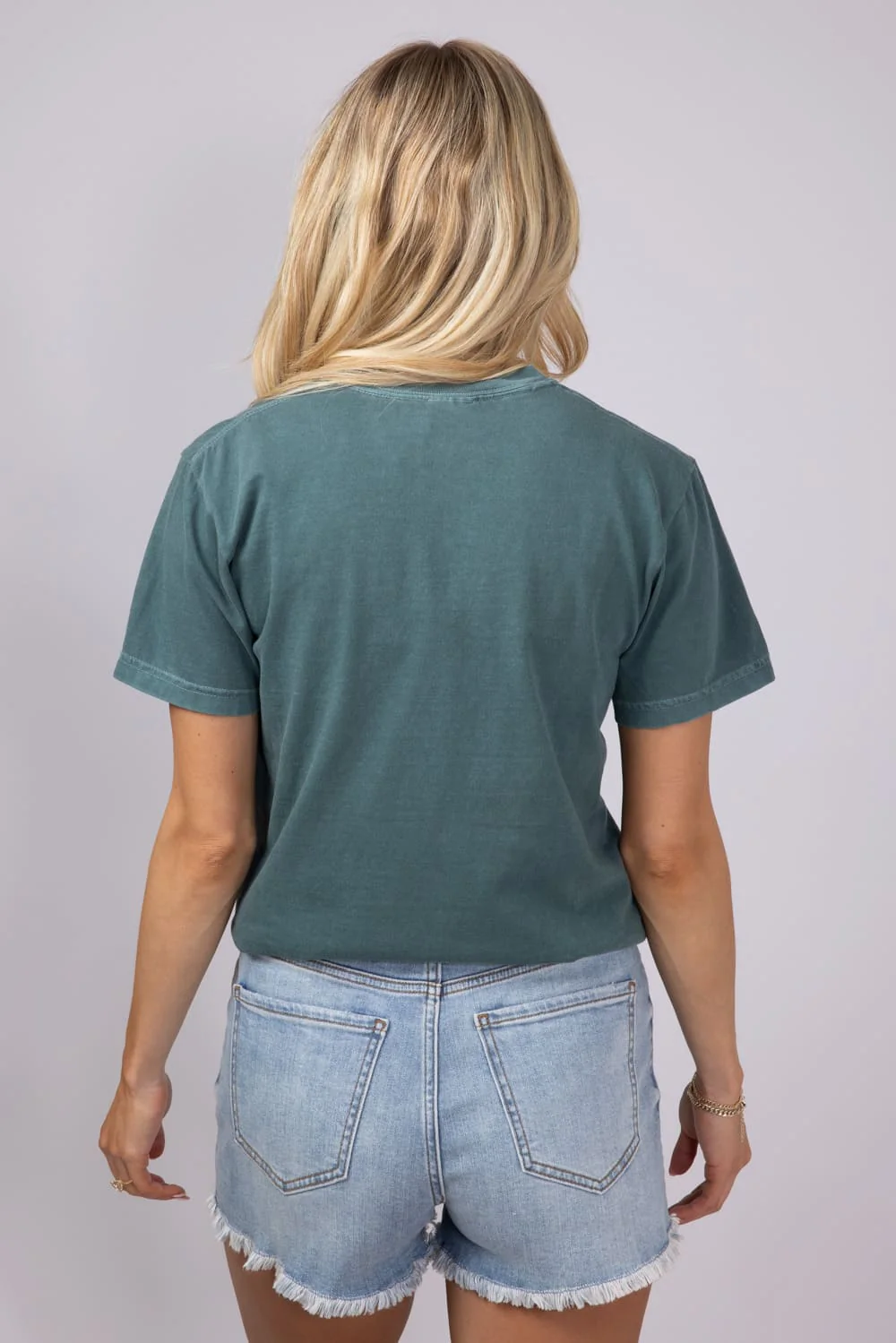 Hot Girls Read Books T-Shirt for Women in Green | TEE-HOTGIRLS-FOREST - Image 2