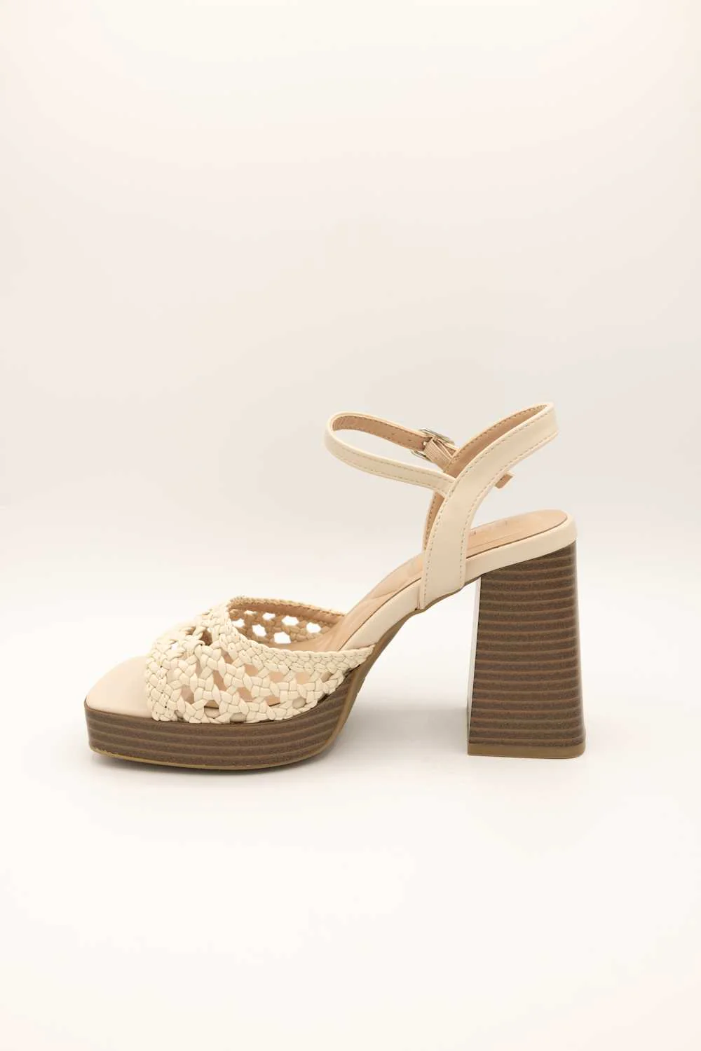 Berness Hudson Platform Block Heels for Women in Beige | HUDSON-BEIGE - Image 3