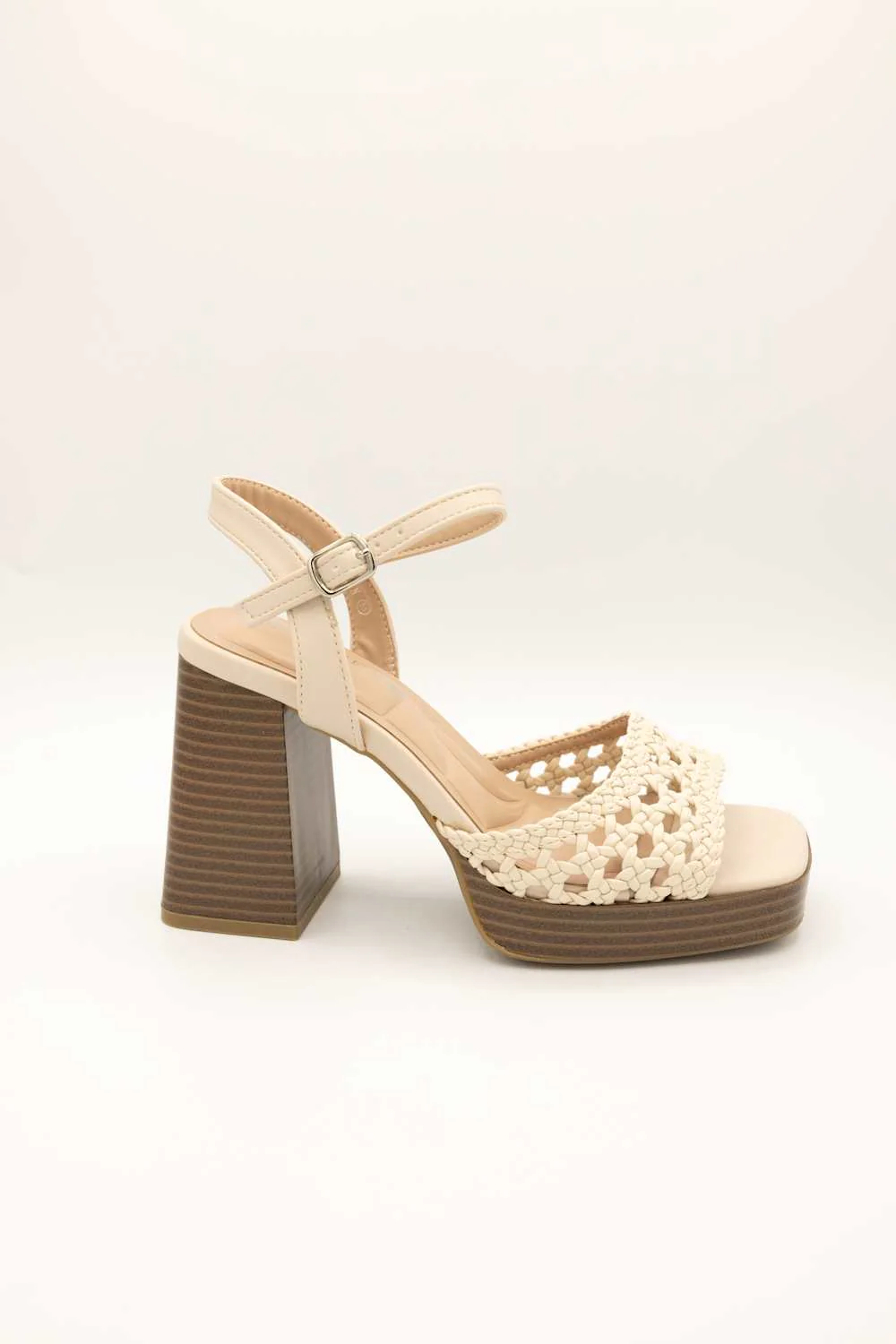 Berness Hudson Platform Block Heels for Women in Beige | HUDSON-BEIGE - Image 5