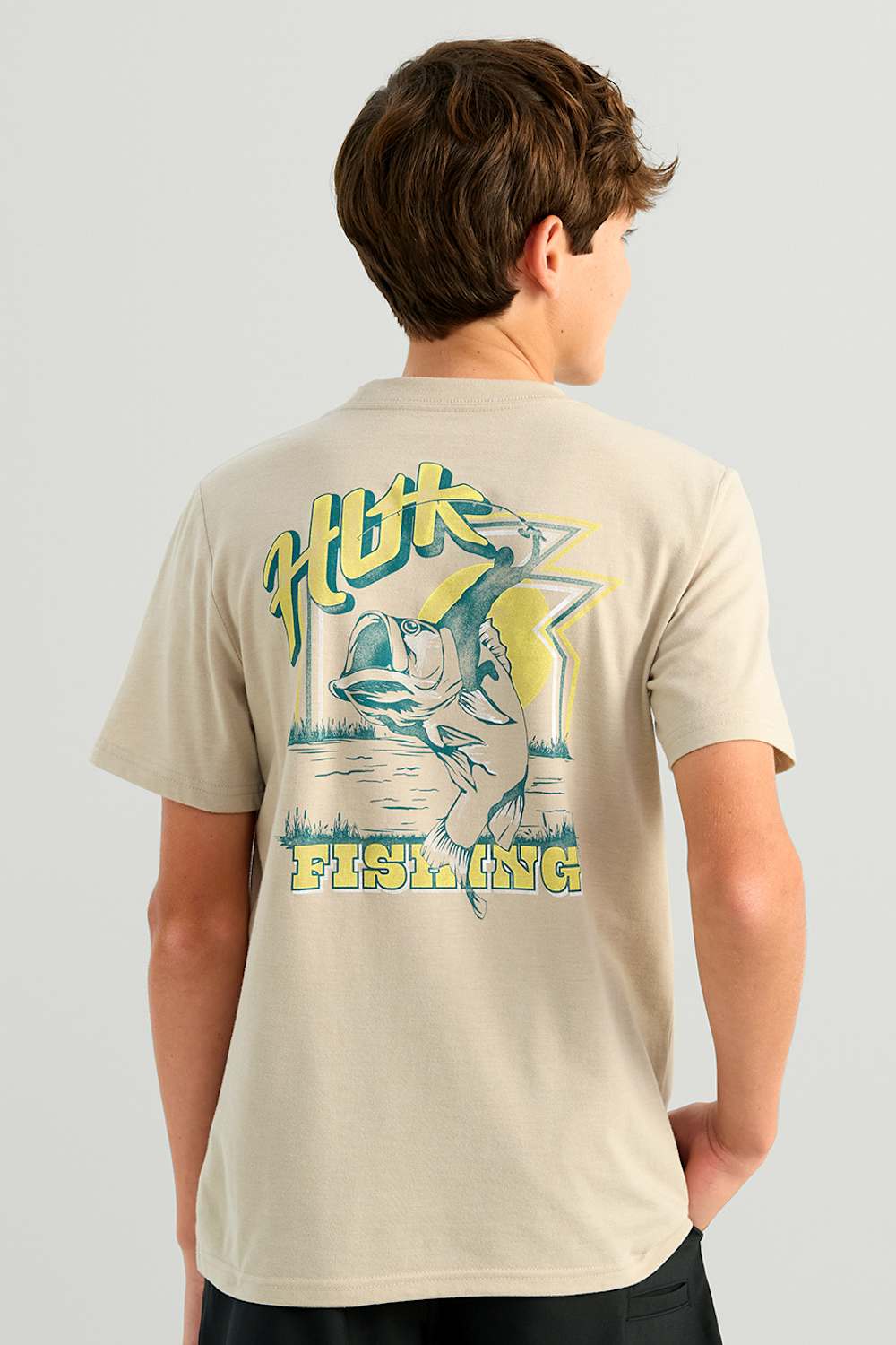 Huk Fishing Youth Rodeo Bass T-Shirt for Boys - Image 2