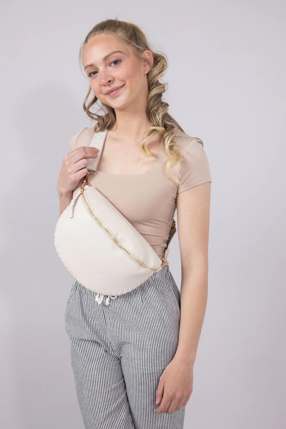 Janae Crossbody Bag in Off White | M2684-OW - Image 2