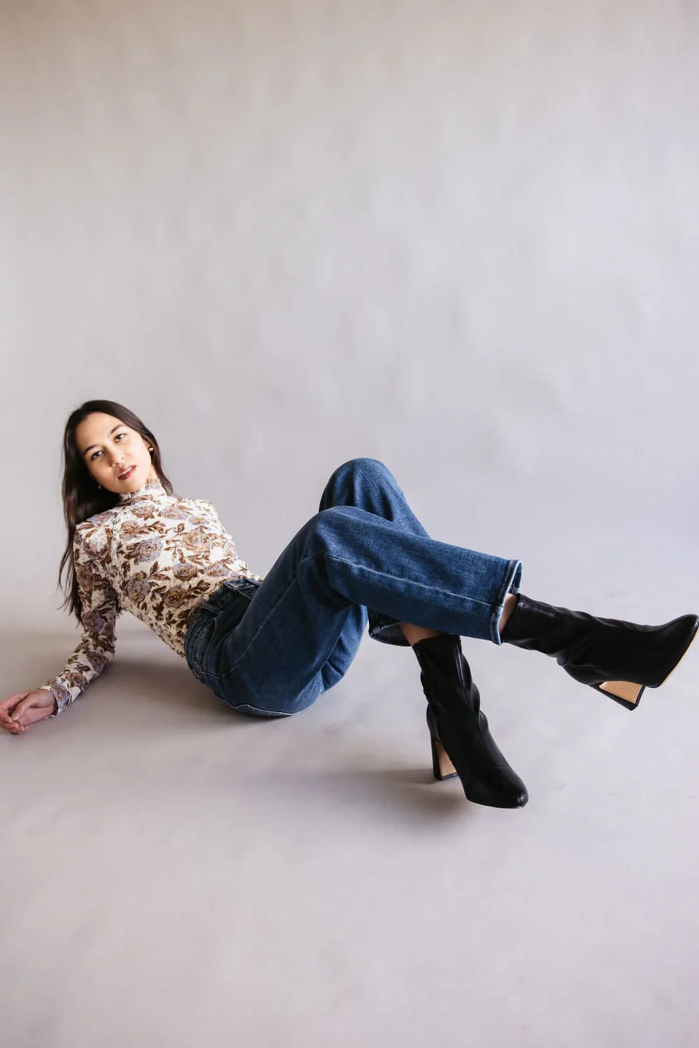 JBD Bea High-Rise Straight Leg Jeans for Women | DP867-MEDIUMDENIM - Image 2
