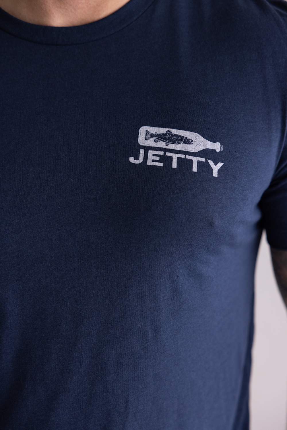 Jetty Bottle Service T-Shirt for Men in Navy | S26BOTT-M10001NVY - Image 3