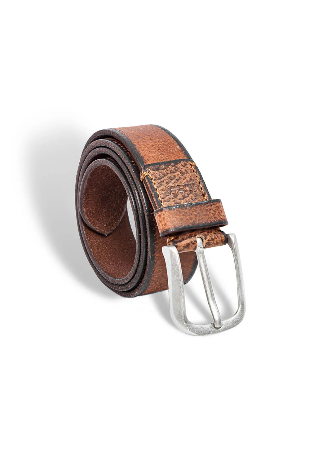 Leather Belt for Men in Cognac | 52101-COGNAC - Image 3