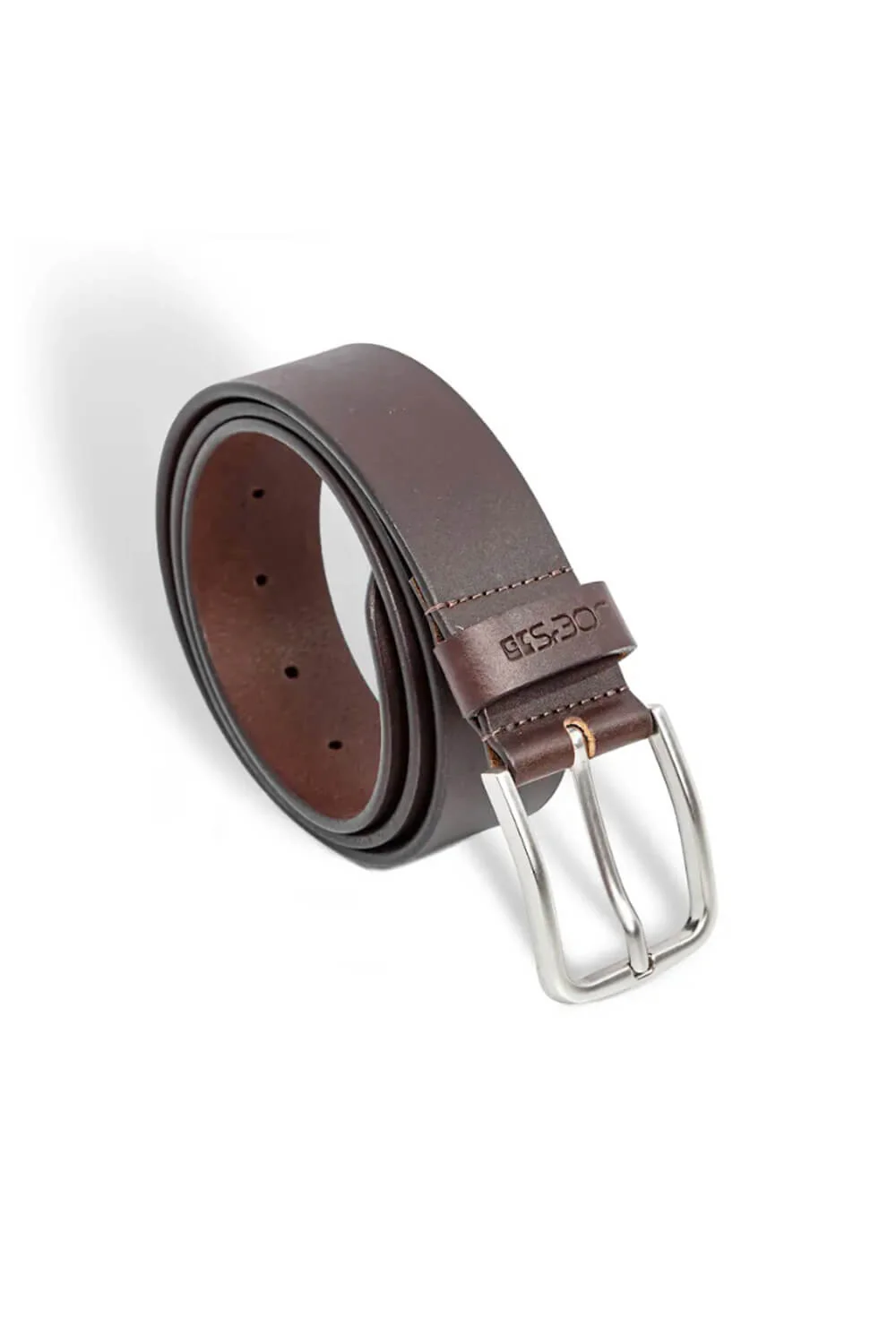 Smooth Leather Belt for Men in Brown | 78002-BROWN - Image 3