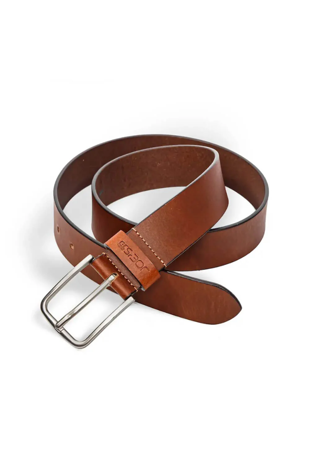 Smooth Leather Belt for Men in Cognac | 78002-COGNAC - Image 2