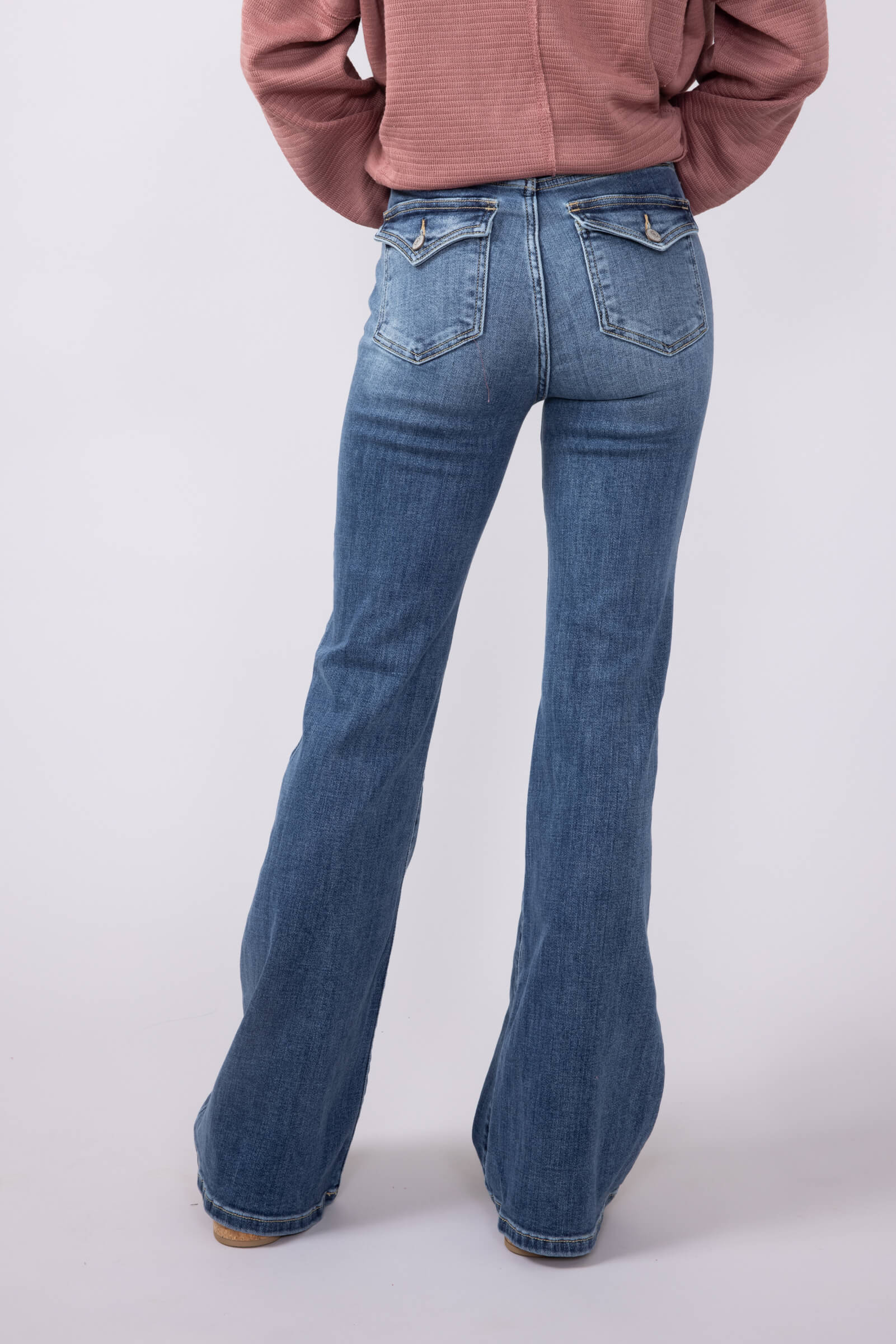 Judy Blue High Rise Flare Jeans for Women | 82630REG - Image 4