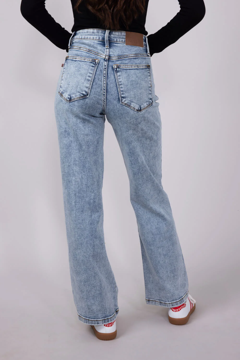 Judy Blue High Rise Straight Jeans for Women | 82653REG - Image 2