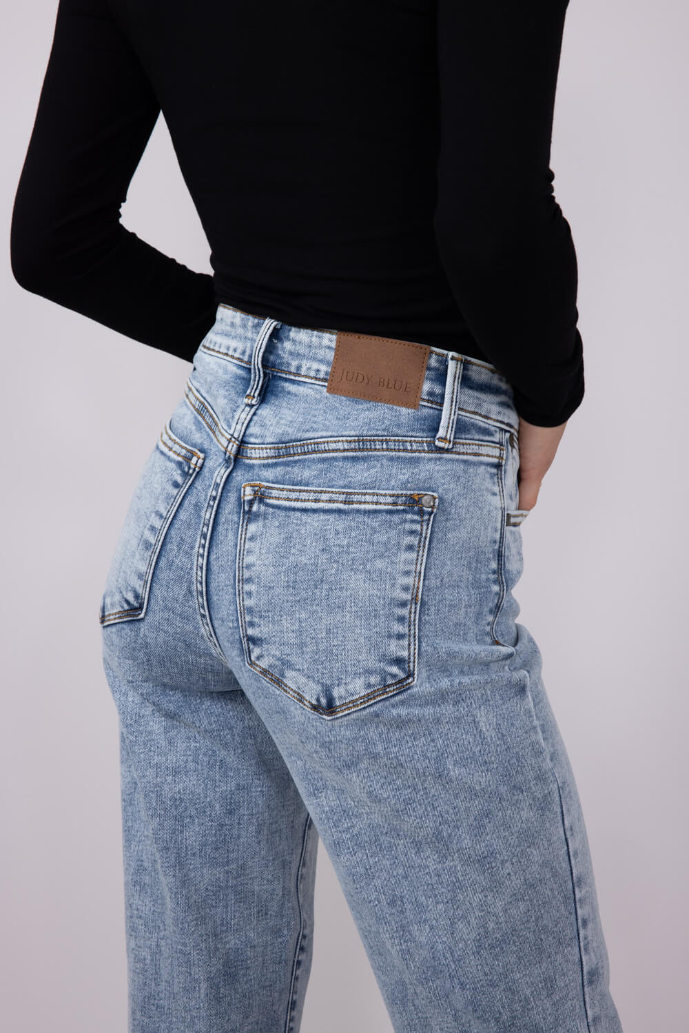 Judy Blue High Rise Straight Jeans for Women | 82653REG - Image 3