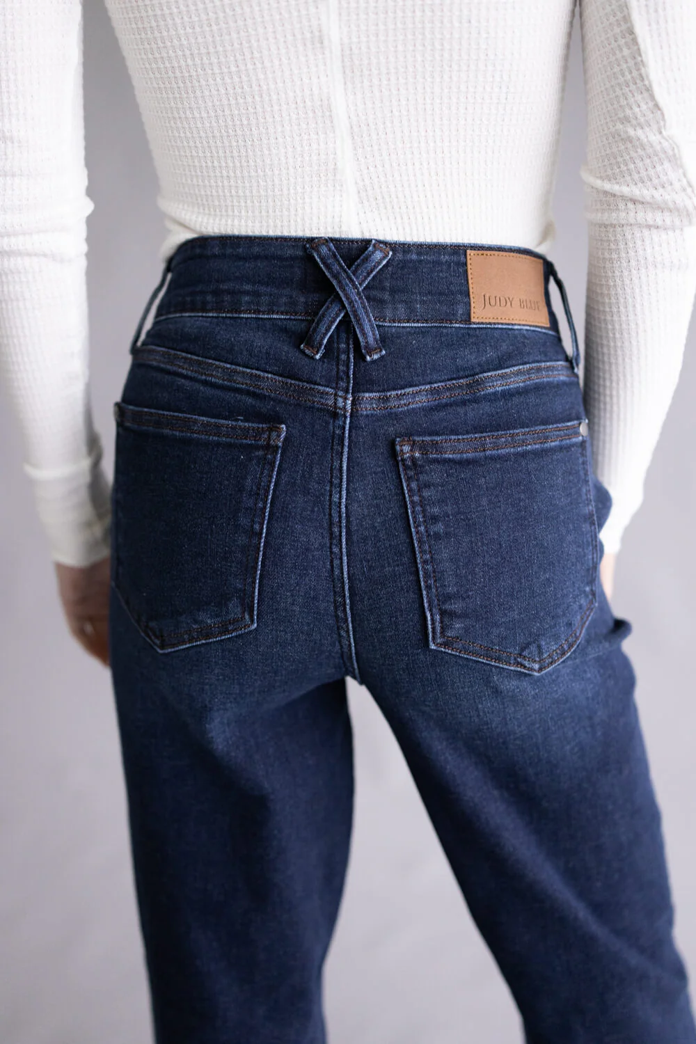 Judy Blue Penny High Rise Trouser Wide Leg Jeans for Women | 82678REG-SHORT - Image 5