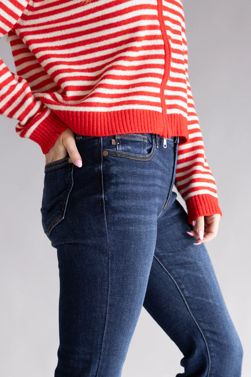 Judy Blue Daisy Mid-Rise Bootcut Jeans for Women | 82586-PT-REG - Image 4
