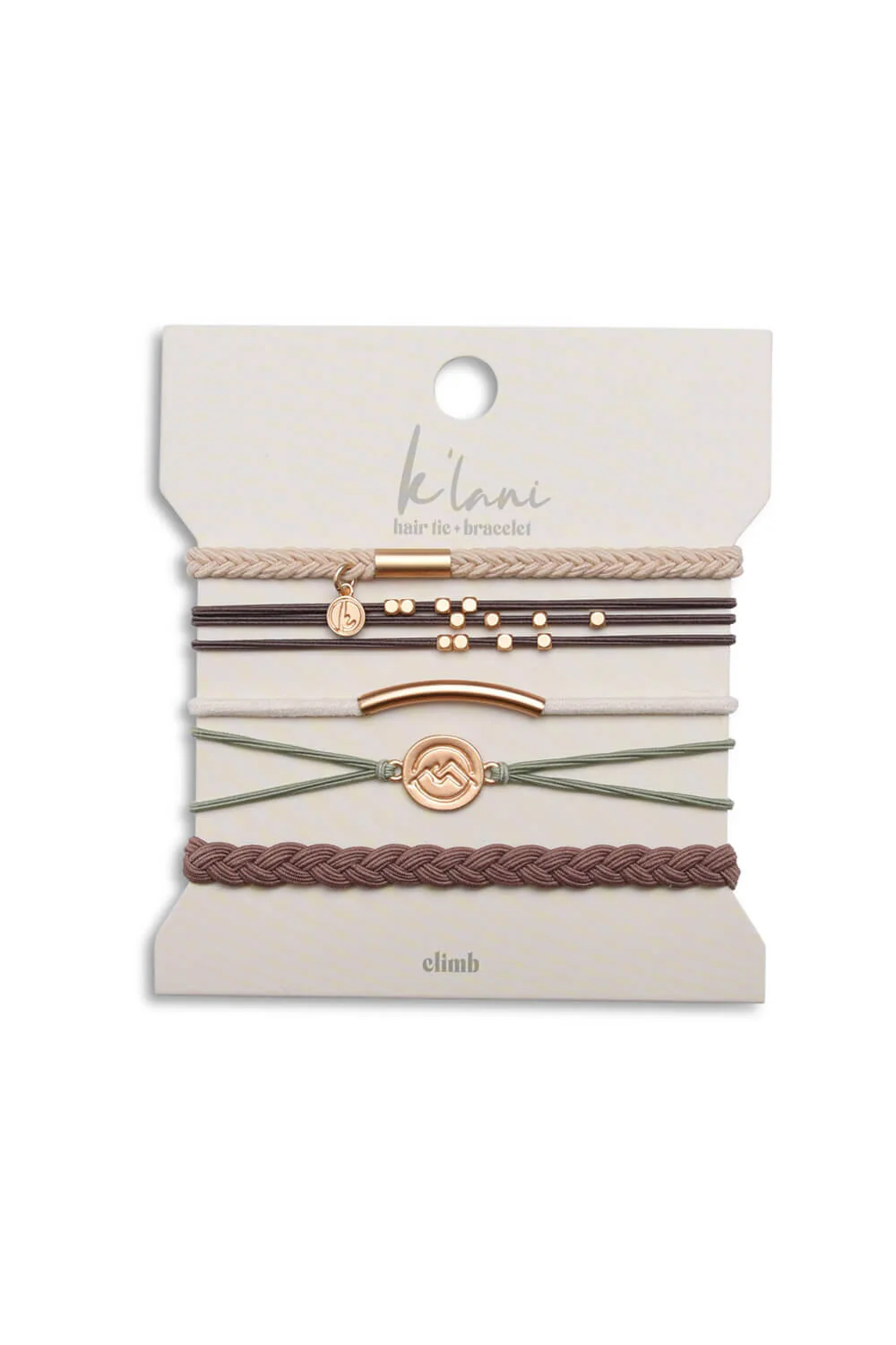 K’lani Climb Medium Hair Tie Bracelets in Light Green | KL-492378-M - Image 5