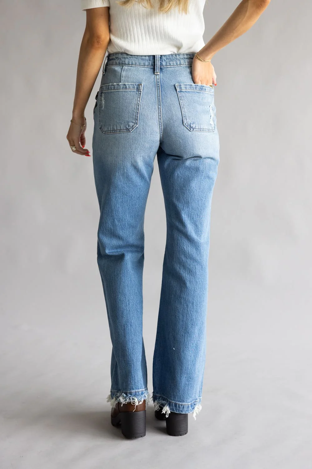 KanCan Yezmin High Rise Baggy Wide Leg Jeans for Women | KC2572M - Image 4