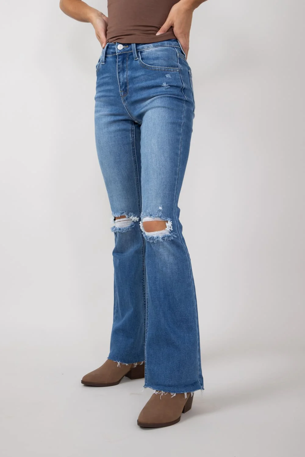 KanCan Eva Essentials High Rise Bootcut Jeans for Women | KC20013M - Image 3