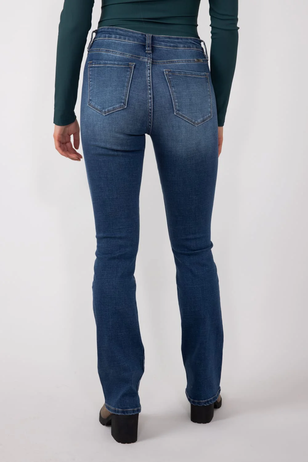 KanCan Hope Essentials High Rise Skinny Bootcut Jeans for Women | KC20067M - Image 2