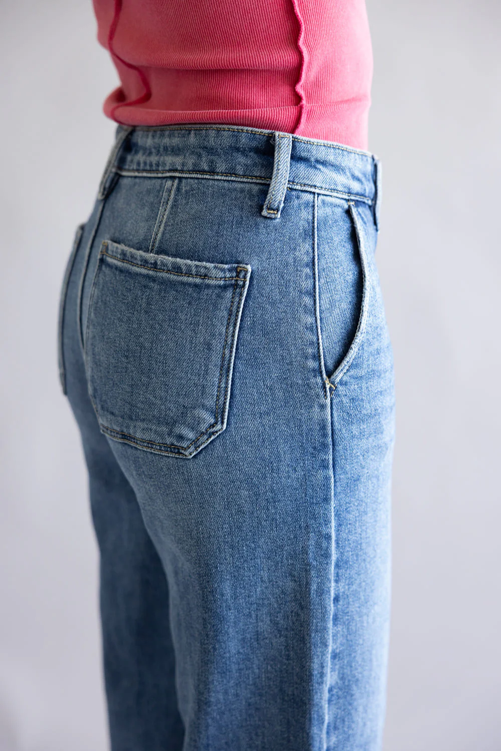 KanCan Darla High Rise Cropped Wide Leg Jeans for Women | KC9400D - Image 5