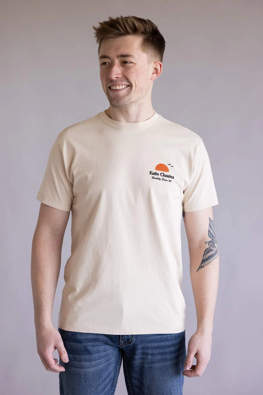 Katin Auana T-Shirt for Men in Almond Peach | KTNGSAUA-ALMOND PEACH - Image 2