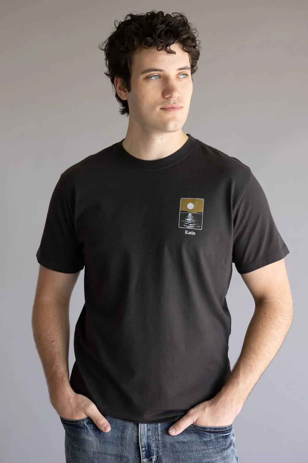 Katin Phases T-Shirt for Men in Wash Black | FA25GSPHA-BLACK WASH - Image 2