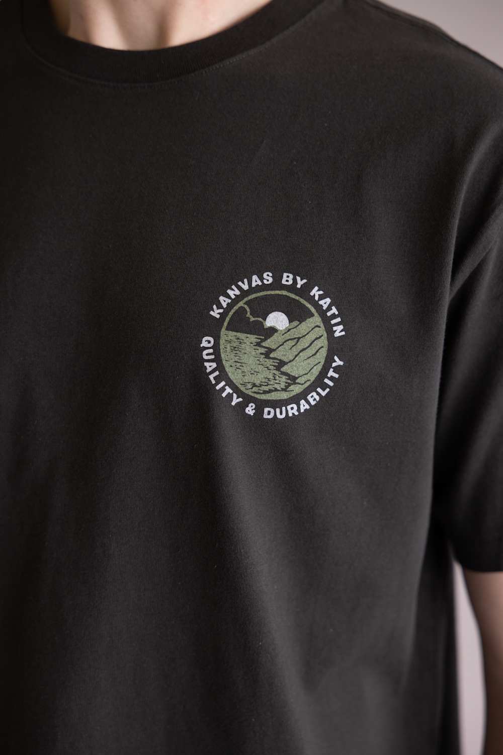 Katin Sur T-Shirt for Men in Black Wash | KTNGSSUR-BLACK WASH - Image 3