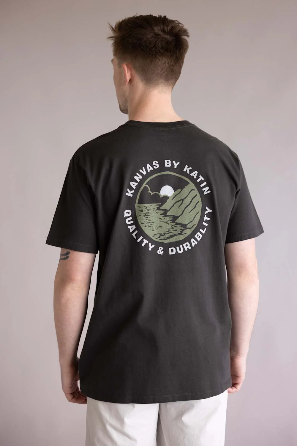 Katin Sur T-Shirt for Men in Black Wash | KTNGSSUR-BLACK WASH - Image 4