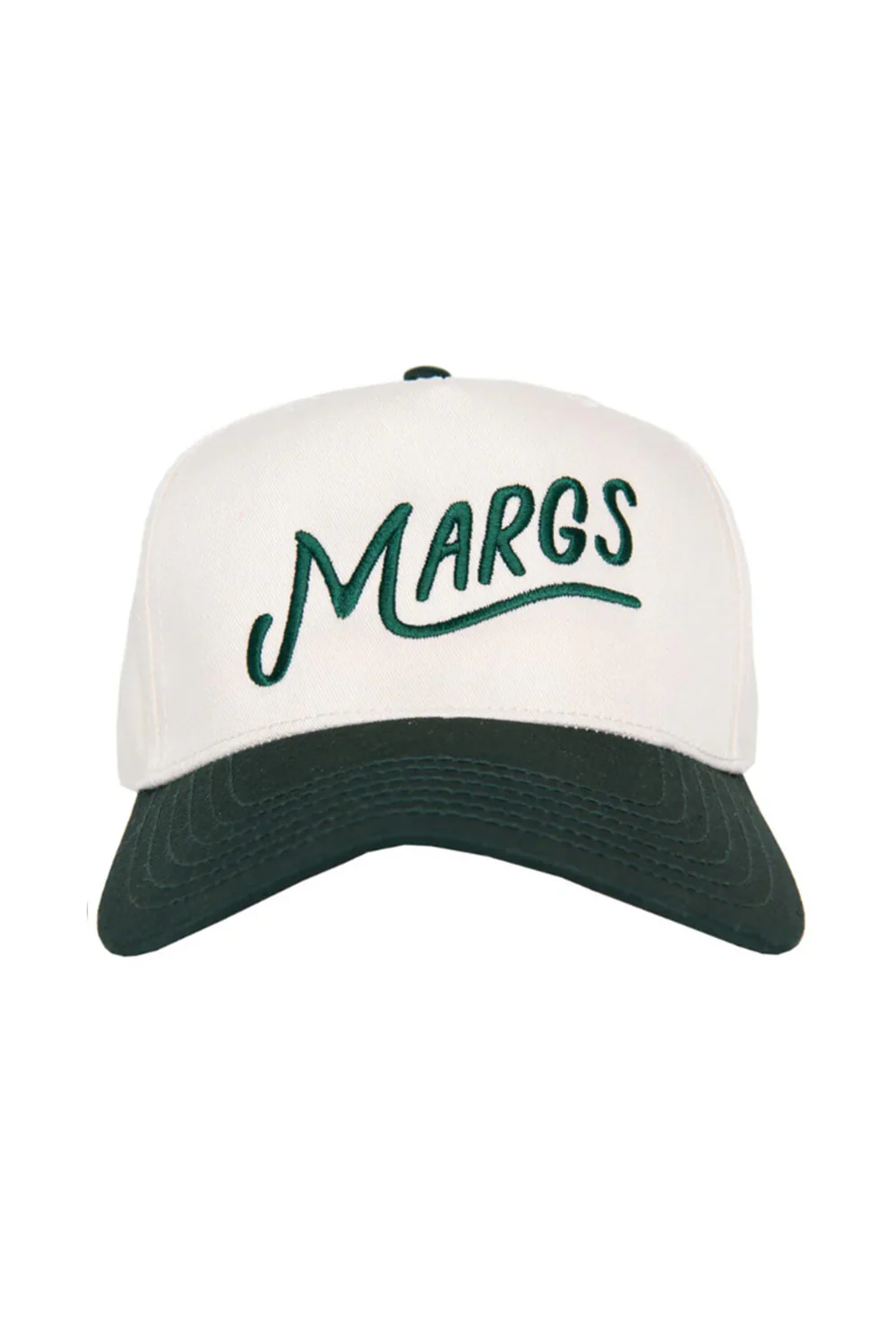 Margs Trucker Hat for Women in Dark Green/Tan | KDC-BC-1107-DGN-TAN - Image 2